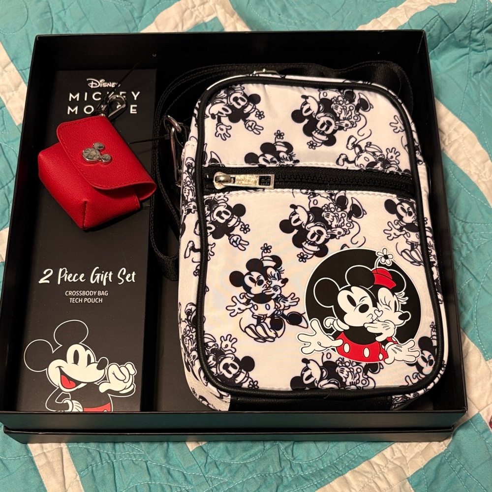 Disney Black and White Mickey Mouse Bag Set
